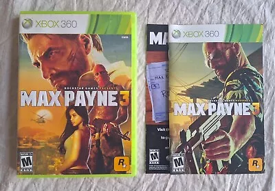 Max Payne 3 Complete & Tested CIB W/ Insert (Microsoft Xbox 360 2012) • $8.99