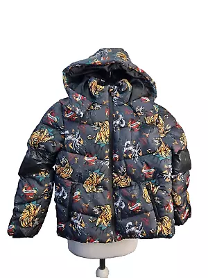 New Ed Hardy Boys Thick Hood Puffer Jacket 8 Years Tigers Winter • £25