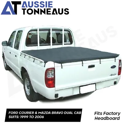 Bunji Tonneau Cover For Ford Courier & Mazda Bravo Dual Cab Ute (1999 To 2006) • $190.42