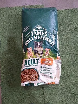 James Wellbeloved Adult Dog Food. Rip In Bag. Best Before 09/2024. Approx 13kg • £16