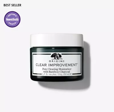 Origins Clear Improvement Pore Clearing Moisturizer With Bamboo Charcoal 1.7 Oz • $27.98