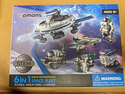 STEM 6 In 1 Solar Rechargeable Space Fleet Robots Learning Kit NEW • $15.99