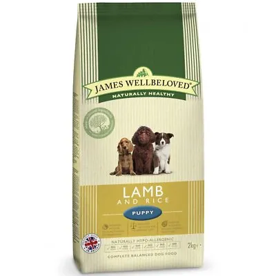 £18.49 • Buy James Wellbeloved Puppy Lamb & Rice Complete Dog Food 2Kg