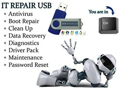 The Ultimate PC Boot Repair Recovery USB Hirens UBCD+more Tools Remove Viruses 2 • $20.99