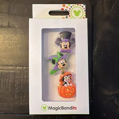 New Disney Parks MagicBandits Halloween Mickey Mouse Minnie Figaro Cat Set • $15