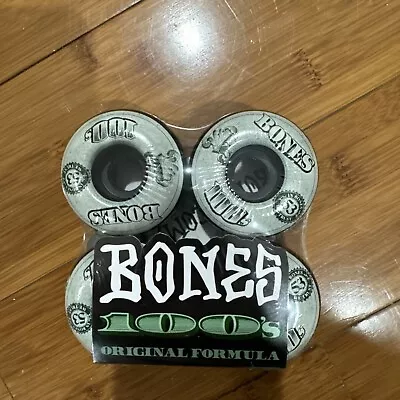 Bones 100s V4 O.G. Formula Black Money Wheels Set #11 53mm Hard To Find • $34.99