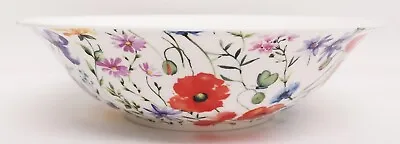 Wildflowers Meadow Large Bowl 9.5  24 Cm Fine China Salad Pasta Mixing Serving  • £18.90