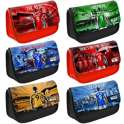 Football Pencil Case Boys School Childrens Kids Pens Personalised All Teams AF • £8.95