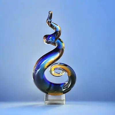 VTG Murano Glass Sculpture Freeform Italian Statue Art Deco - SHIPS TODAY ✔️ • $59.99