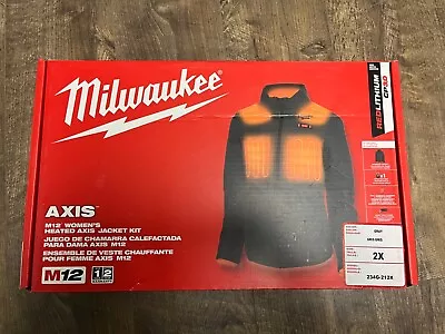 Milwaukee 234G-212X M12 Women's Heated AXIS Jacket Kit Gray Size 2XL - NEW • $98.95