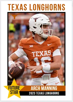 2023 Arch Manning Future Stars College Rookie Card Texas Longhorns Football • $9.99