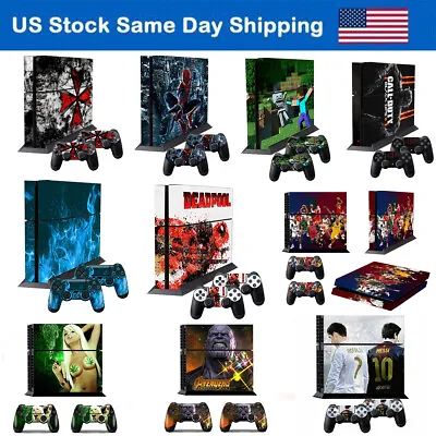 Skin Sticker Decal For Sony PS4 Playstation 4 Console + 2 Controllers Cover New • $12.86