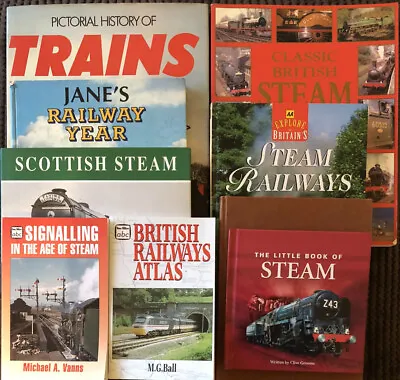 £9.95 • Buy Joblot / Bundle X 9 Steam Train, Railway, Locomotive, Books