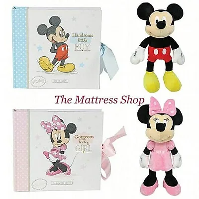 ~❤️~DISNEY BABY Minnie Mickey Mouse Soft Toy 30cms PHOTO ALBUM 50 Photos❤️ • $42.95