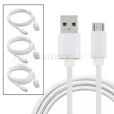 1-100 Lot Micro USB Fast Rapid USB A To B Charger Data Cable Cord (U2A1-MCB-01SL • $7.69