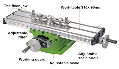 310*90mm Multi-function Cross Table For Milling Machine & Lathe • $41.99