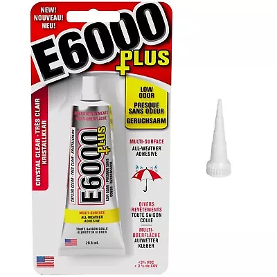 £9.95 • Buy E6000+PLUS Glue Multipurpose Jewels Gems Craft Beads 26.6ml With Snip-Tip Nozzle