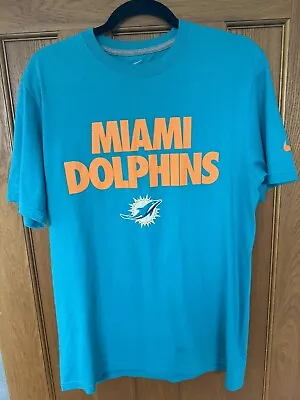 Miami Dolphins Nike Green NFL T-Shirt - Mens Medium • £5.60