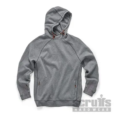 Scruffs X-large Trade Hoodie Graphite Strong Cotton Fleece Zip Pockets Workwear • £19.99