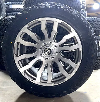 22x12 Fuel Blitz Platinum Wheels 35  MT Tires Package 6x135 Ford F150 Expedition • $3799.05