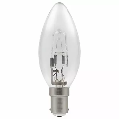 £9.95 • Buy Heathfield 28w SBC SBC Clear Halogen Candle Energy Saving Bulb - Pack Of 10