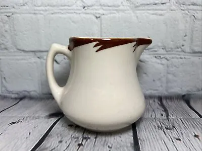 Sterling Vtg. Vitrified China B-6 Small Creamer With Brown Wave Pattern • $28.99