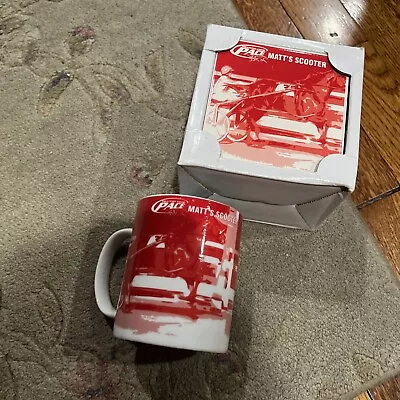 Meadowlands Pace Race Horse Mug & Coaster Set Matt’s Scooter • $3.25