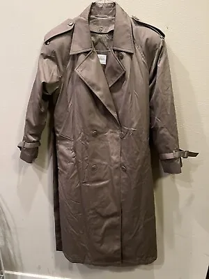 Amanda Smith Womens Dress Trench Coat Tan Size 14 Thermolite Insulation Vintage • $69.99