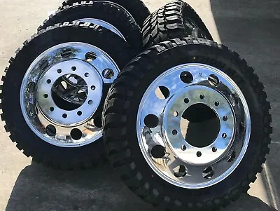 22  Alcoa Classic Rims Tire Wheels For Dually Truck Cap Adapters W/35125022 Tire • $5300