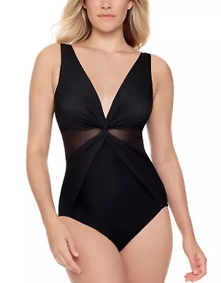 Miraclesuit Swimsuit - Shape & Firm - Twist Of Fate - Slimming - Size 10 • £40