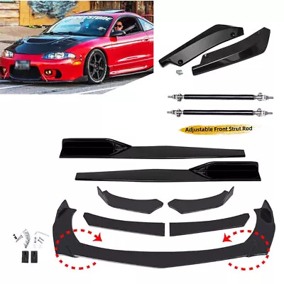 For Mitsubishi Eclipse Front Bumper Spoiler Splitter Body Side Skirt Rear Lip • $55.99