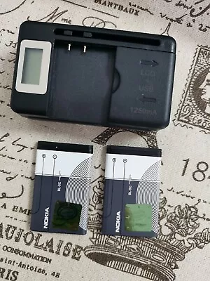 $7 • Buy BL5C BL-5C BL 5C + Universal Charger For Nokia 1100 1110 1200 1208 1280 1600