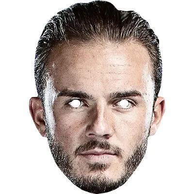 James Maddison Football Celebrity Card Face Mask - Ready To Wear - Fancy Dress • £1.45