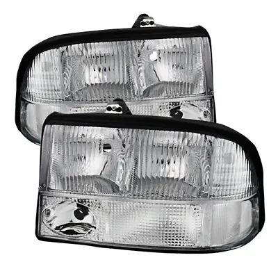 98-04 GMC Sonoma Jimmy S15 Euro Clear Front Headlight Fog Bumper Parking Lamp • $88.95