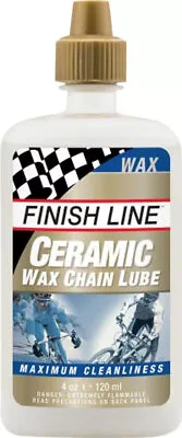 Finish Line Ceramic Wax  Bike Chain Lube - 4 Fl Oz Drip • $16.74