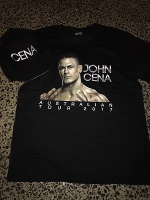 £27.42 • Buy ### JOHN CENA WWE WRESTLING T-shirt & Cap From His Australian Tour Size Large