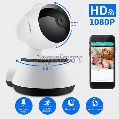 Home Security IP Camera WiFi Baby Pet Monitor Smart Webcam Phones 2.0MP Sensor • £22.87
