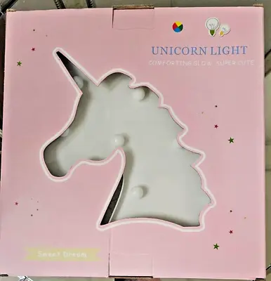 Unicorn Marquee Night Light Magic LED Lamp Color Changing Party Kids Baby Shower • $13.77