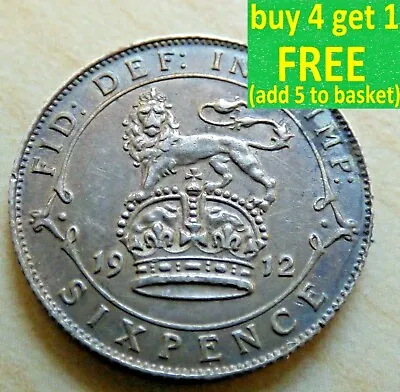 £4.99 • Buy George V Sixpence 6D Silver Coins Choose Your Date 1910-1936 Year Choice 