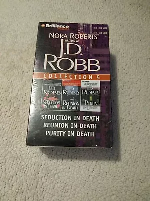 JD Robb Nora Roberts Collection 5 Seduction In Death Reunion Purity Cassette NIB • $24.99