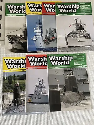 7 X Warship World Magazines Volume 12 2011-12 • £8.99