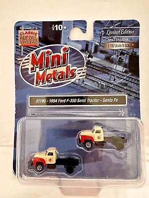 Mini Metals Classic N-Scale 51190 1954 Ford F-350 Semi Tractor Santa Fe • $29.99