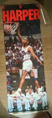 Ron Harper Cavaliers 1989 Vintage Original Door Size Nba Costacos 26 X 72 Poster • $64.99