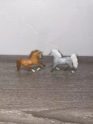 Empire Mini Brown Grey Horse Pony Figures 1996 2.5” • $4.50