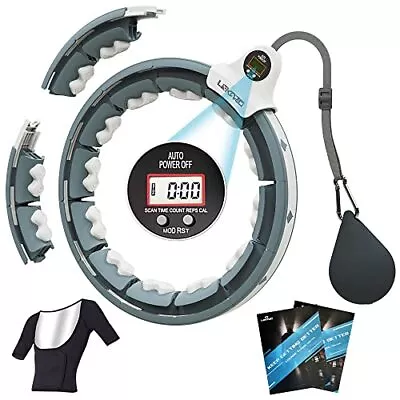 Smart Weighted Hula Hoop For Adults Weight Loss Hoop Fit With Sweat Vest 16 D... • $52.48
