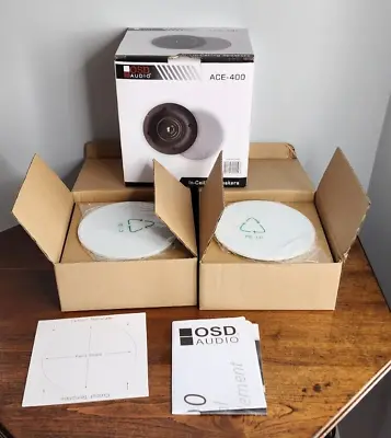 New Pair OSD Audio In Ceiling Speakers Ace 400 Pair 60W 3  Compact Thin • $59