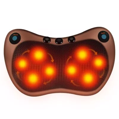 Electric Massage Pillow Shoulder Neck And Back Body Relaxation Heating Kneading • $56.47