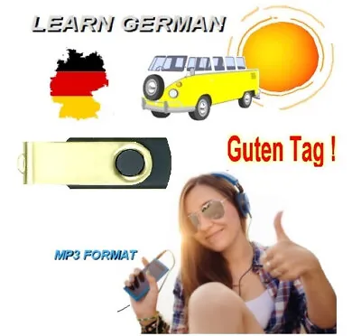 LEARN GERMAN Language Training Course MP3 FORMAT USB • £12.99