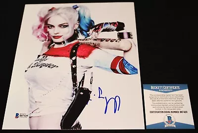 Margot Robbie Signed 8 X 10 Suicide Squad Harley Quinn Barbie Beckett BAS • $594.42