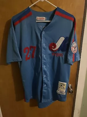 Vladimir Guerrero 1982 Montreal Expos MLB Mitchell&Ness Cooperstown Jersey Sz 44 • $69.99